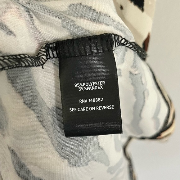 NWT Torrid Maxi Studio Knit Midi Dress Watercolor Zebra Tan Brown Orange Size 2X - Picture 13 of 14